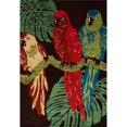 thumbnail image 1 of Art Carpet 841864117974 9 x 12 ft. Antigua Collection Parrots Woven Area Rug, Brown, 1 of 3