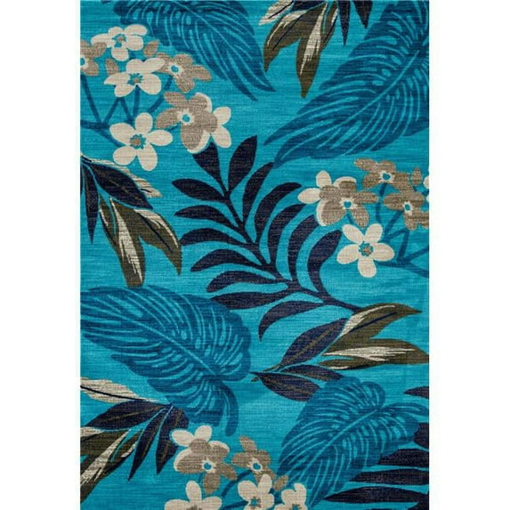 Art Carpet 841864131024 3 x 4 ft. Palm Coast Collection Tranquil Woven Area Rug, Aqua