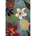 thumbnail image 1 of Art Carpet Antigua Tropical Blue/Red Indoor/Outdoor Area Rug, 1 of 3