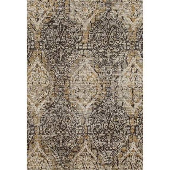 Art Carpet Karelia Elizabeth Linen, Soft Yellow, Soft Brown 7'10" x 11' Rug