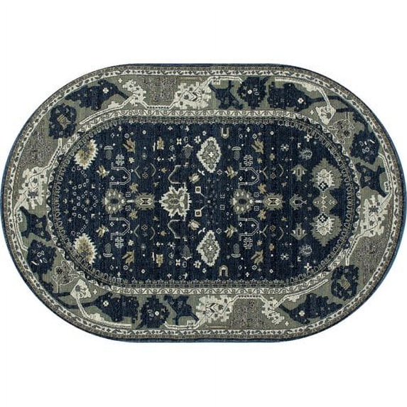 Art Carpet Maison Navy Blue/Cream Indoor/Outdoor Area Rug