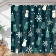 thumbnail image 1 of Art The Christmas Theme Shower Curtain for Bathroom Shower Curtain Set with 12 Hooks Waterproof Fabric Bath Curtain for Bathtub Restroom Decor, 72 X 72 in, 1 of 6