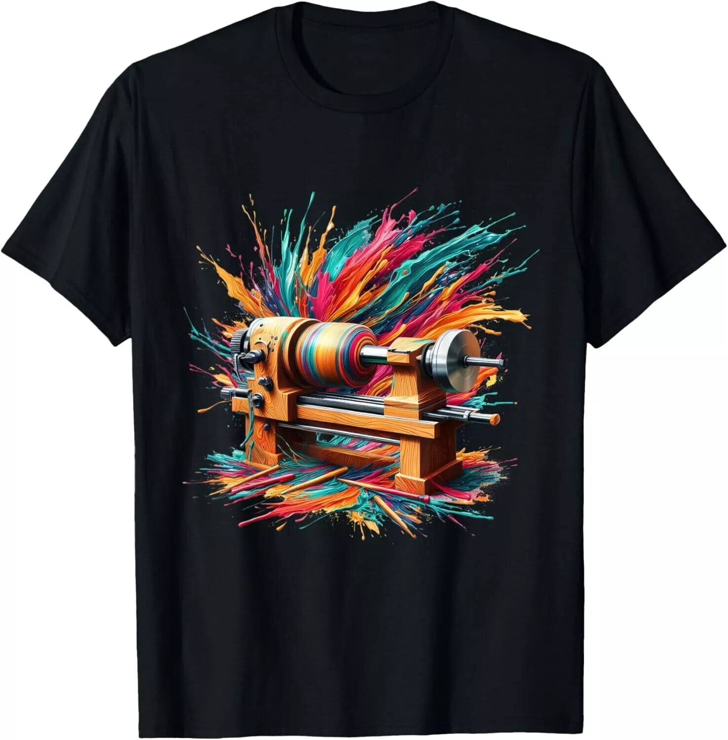 Art Colorful My Spinner Funny Lathe Woodturning Gift Unisex T Shirt art-colorful-my-spinner-funny-lathe-woodturning-gift-unisex-t-shirt