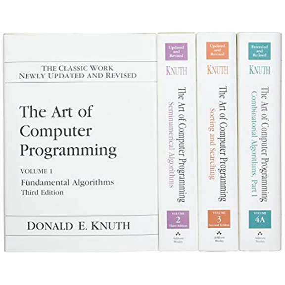 Pre-Owned Art of Computer Programming, The, Volumes 1-4A Boxed Set: Volume 1, Third Edition Updated and Revised, Volume 2, Third Edition Updated and Revised, ... and Revised, Volume 4a, Paperback