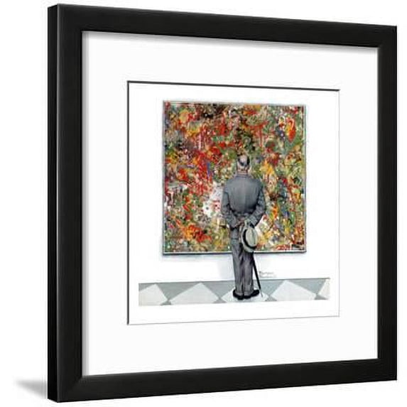 Art Connoisseur, January 13,1962, Figurative Framed Art Print Wall Art by Norman Rockwell Sold by ArtCom