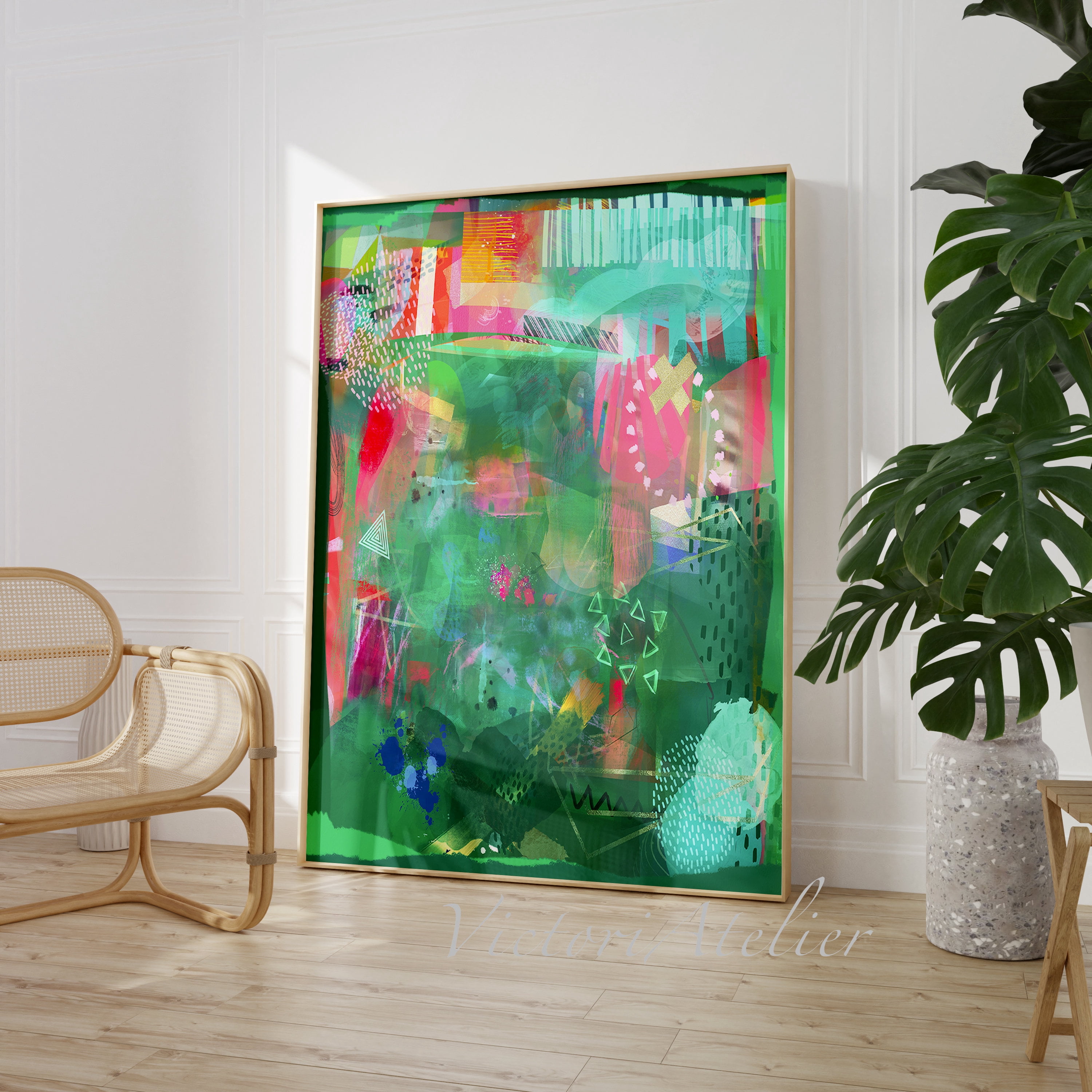 Art Contemporary Large Poster , Poster Print Only - Walmart.com