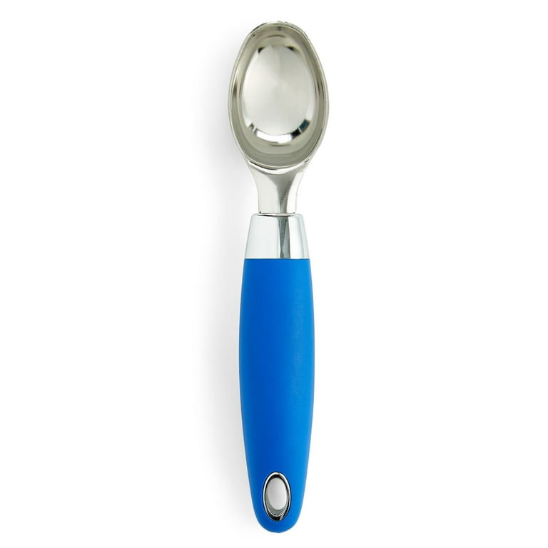 Art & Cook Stainless Steel & Silicone Ice Cream Scoop Blue and Gold