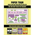thumbnail image 1 of Art and Craft Ideas for Teachers: Art and Craft Ideas for Teachers (Paper Town - Create Your Own Town Using 20 Templates) : 20 full-color kindergarten cut and paste activity sheets designed to create your own paper houses. The price of this book includes 12 printable PDF kindergarten workbooks (Series #46) (Paperback), 1 of 1