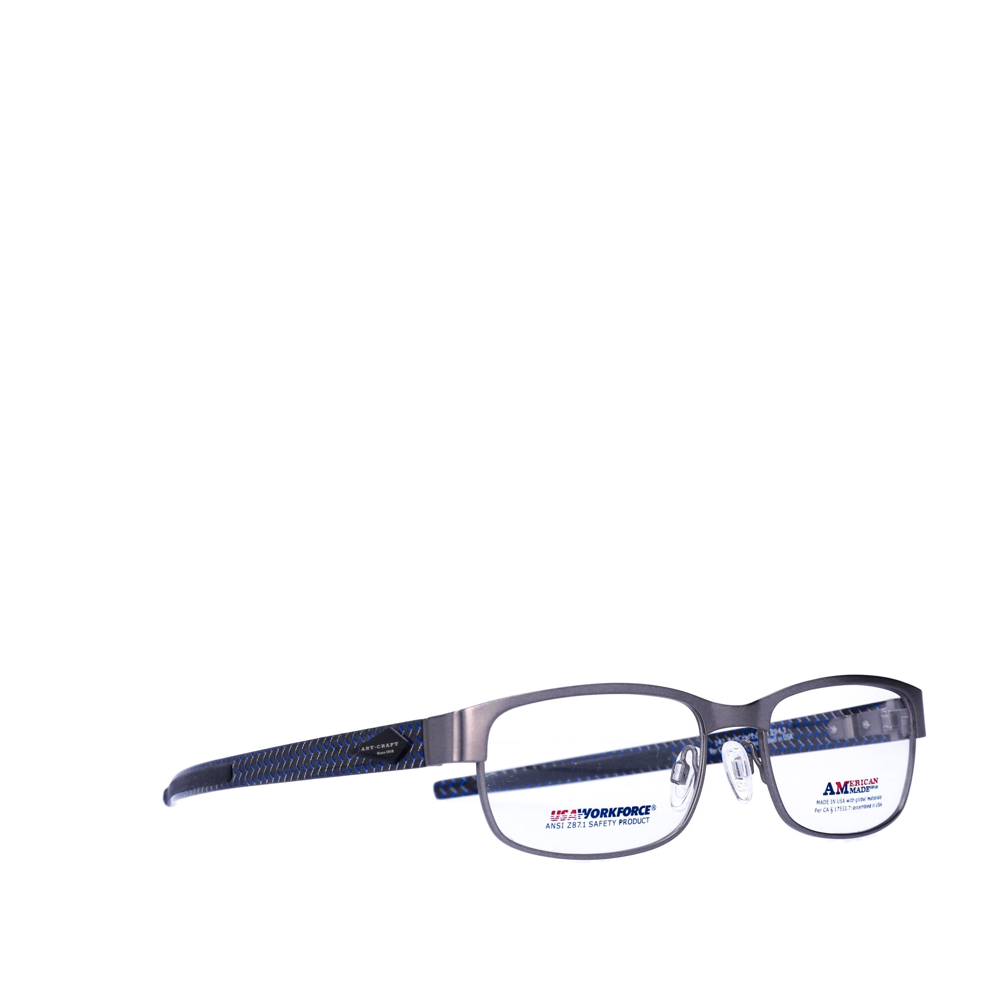 Art-Craft Optical Inc.US Workforce Safety Glasses 441 AM Pewter/Blue