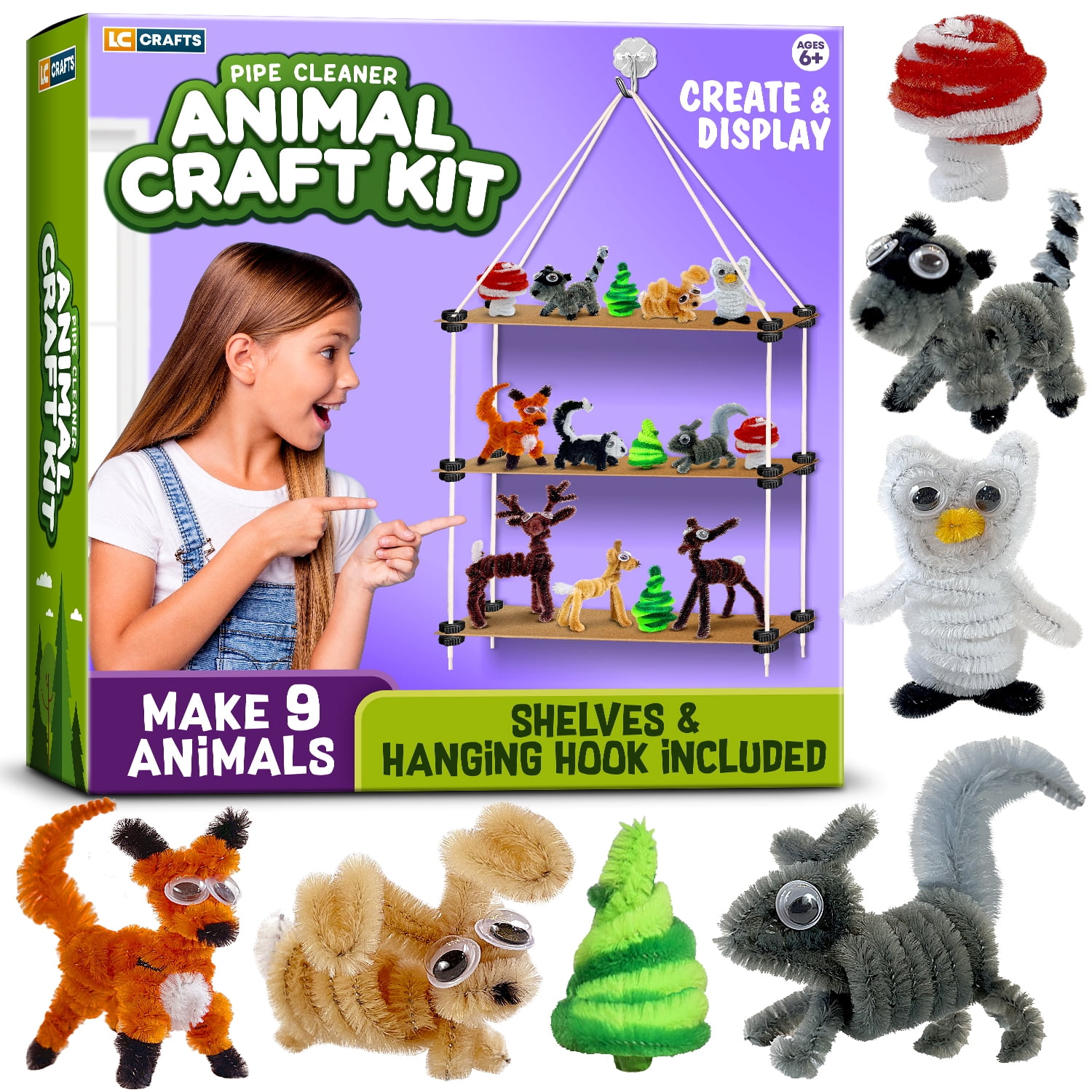 lekymo Arts and Crafts for Kids Ages 8-12 1200+ Piece Set Crafts for Girls  Ages 8-12 Kids Crafts Kits Great for Preschool Arts & Crafts Adult & Group