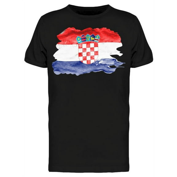Art Croatia Flag T-Shirt Men -Image by Shutterstock, Male Small