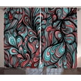 thumbnail image 1 of Ambesonne Art Curtains 2 Panel Set, Shapes with Dim Colors, 108" x 63", Multicolor, 1 of 3