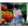 thumbnail image 1 of Ambesonne Art Curtains 2 Panel Set, Fantasy Digital Painting, 108" x 90", Multicolor, 1 of 3
