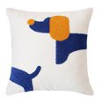 thumbnail image 1 of Art Cute Pet Dog Pattern Throw Pillow Covers Linen Cushion Cover Cases Pillowcases Sofa Home Decor 18”x 18” Inch (45 x 45cm) - Dog Blue, 1 of 5