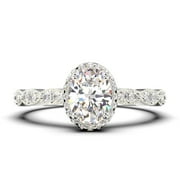 JEENJEWELS Multi-Stone Diamond Engagement Ring 1.25 ct, White Gold