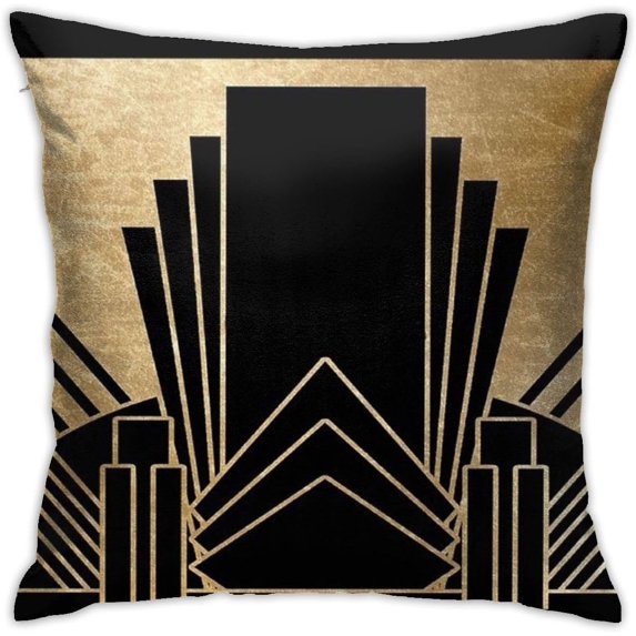 Art Deco Design Pillows Case Soft Throw Pillow Double-Sided Digital Printing Couch Pillowcase Square 45cm45cm