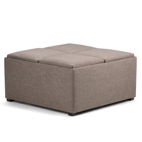 Art Deco Dreams Wide Coffee Table Storage Ottoman, Ideal for Living Rooms and Hallways