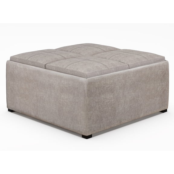 Art Deco Dreams Wide Coffee Table Storage Ottoman, Ideal for Living Rooms and Hallways