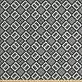 thumbnail image 1 of Ambesonne Art Deco Fabric by the Yard Upholstery, Echeloned Quadrats, 10 Yards, Charcoal Grey White, 1 of 4