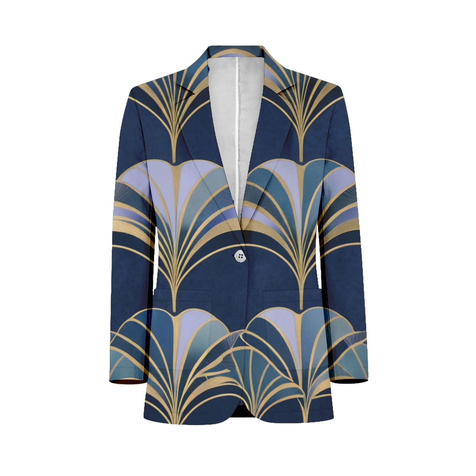 Art Deco Fan Pattern Customized Men's Suits full man Shawl Collar ...