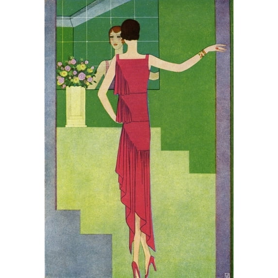 Art Deco Fashion Poster Print By Mary Evans Picture Librarypeter & Dawn Cope Collection (18 X 24)