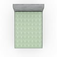 thumbnail image 1 of Art Deco Fitted Sheet, Shell Look Simplistic Pattern with Vintage and Classical Style Motif, Decorative Soft Bedding All-round Elastic Pocket, California King, Pale Green and White, by Ambesonne, 1 of 5