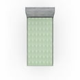 thumbnail image 1 of Art Deco Fitted Sheet, Shell Look Simplistic Pattern with Vintage and Classical Style Motif, Decorative Soft Bedding All-round Elastic Pocket, Twin Size, Pale Green and White, by Ambesonne, 1 of 5