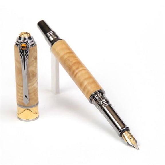 Art Deco Fountain Pen - Box Elder