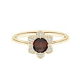 thumbnail image 1 of Art Deco Garnet Gemstone 925 Sterling Silver Women Wedding Ring, 1 of 4