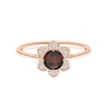 thumbnail image 1 of Art Deco Garnet Gemstone 925 Sterling Silver Women Wedding Ring, 1 of 4
