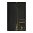 thumbnail image 1 of Art Deco Gold Decorative Waffle Towel Kitchen Dishcloth 28x18in Multi-Use Tea Towel, 1 of 7