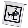 thumbnail image 1 of 3dRose, Art Deco Lady With Dog, 18 x 27 inch Garden Flag, 1 of 1