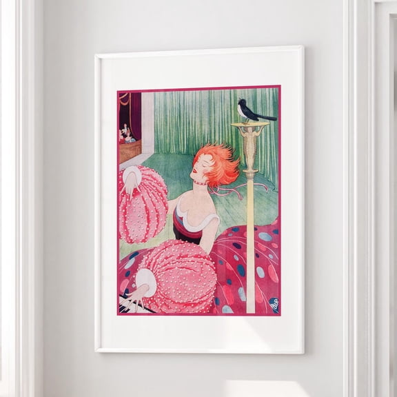 Art Deco Magazine Cover George Wolfe Plank 1920s Jazz Singer Unframed Paper Print