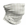 thumbnail image 1 of Art Deco Neck Gaiter, Little Triangles Artwork, Unisex, Dark Sand Brown White, by Ambesonne, 1 of 3