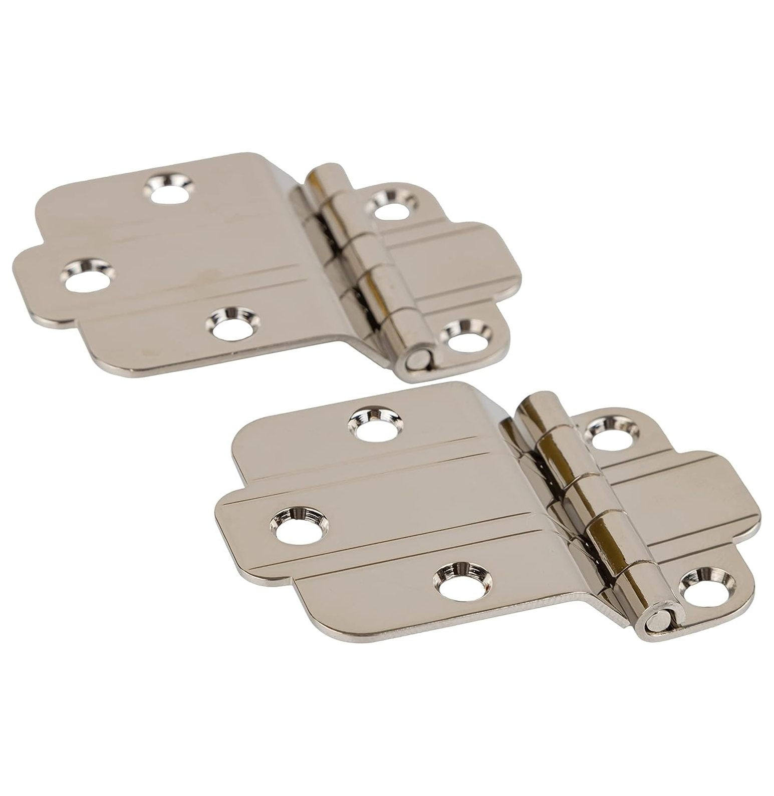 Art Deco Offset Mount Door Hinge Pack of 2 Hoosier Type