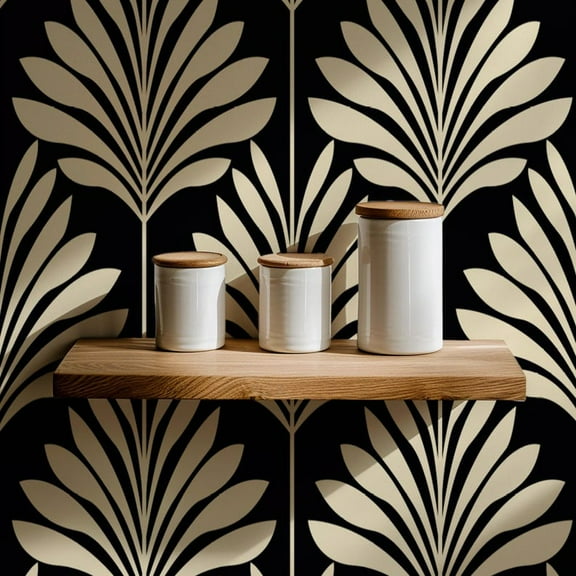 Art Deco Palm Wallpaper