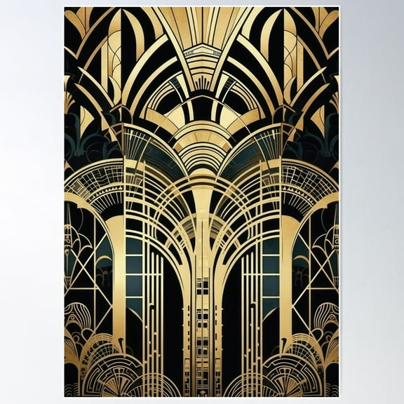 Art Deco Poster Wall Art, Modern Wall Decor For Living Room Bedroom, 8x12 UNFRAMED