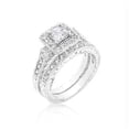 thumbnail image 1 of Art Deco Princess Cut Bridal Set, Size : 10, 1 of 1