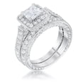thumbnail image 1 of Art Deco Princess Cut Bridal Set, 1 of 5