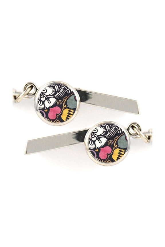 Art Deco Safety Whistle Keychain