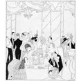 thumbnail image 1 of Art Deco Sketch By Fish Entitled Diner De Fiancailles  1 Print By Mary Evans Jazz Age Club Collection, 1 of 2