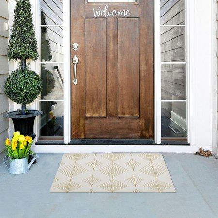 Art Deco Versatile Absorbent Door Mat, Non-Slip, Easy to Clean 32''x20''