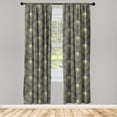 thumbnail image 1 of Art Deco Window Curtains, Geometric Retro Striped Square Scale Pattern Nostalgic Rhombus Shapes, Lightweight Decor 2-Panel Set with Rod Pocket, Pair of - 28"x95", Dark Grey and Mustard, by Ambesonne, 1 of 3