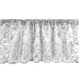 thumbnail image 1 of Ambesonne Art Deco Valance Pack of 2, Rounds Lines Simplicity, 54"X18", Pale Grey and White, 1 of 4