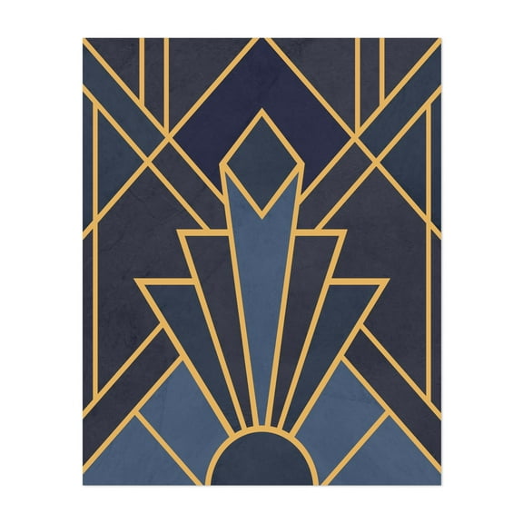 Art Deco inspiration - Illustration Unframed Wall Art Print 8 x 10 inches