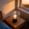thumbnail image 1 of Art Decorative Bedside Table Lamp, Simple Nightstand Lamp, Mushroom Table Lamp Smoky Gray, 1 of 10