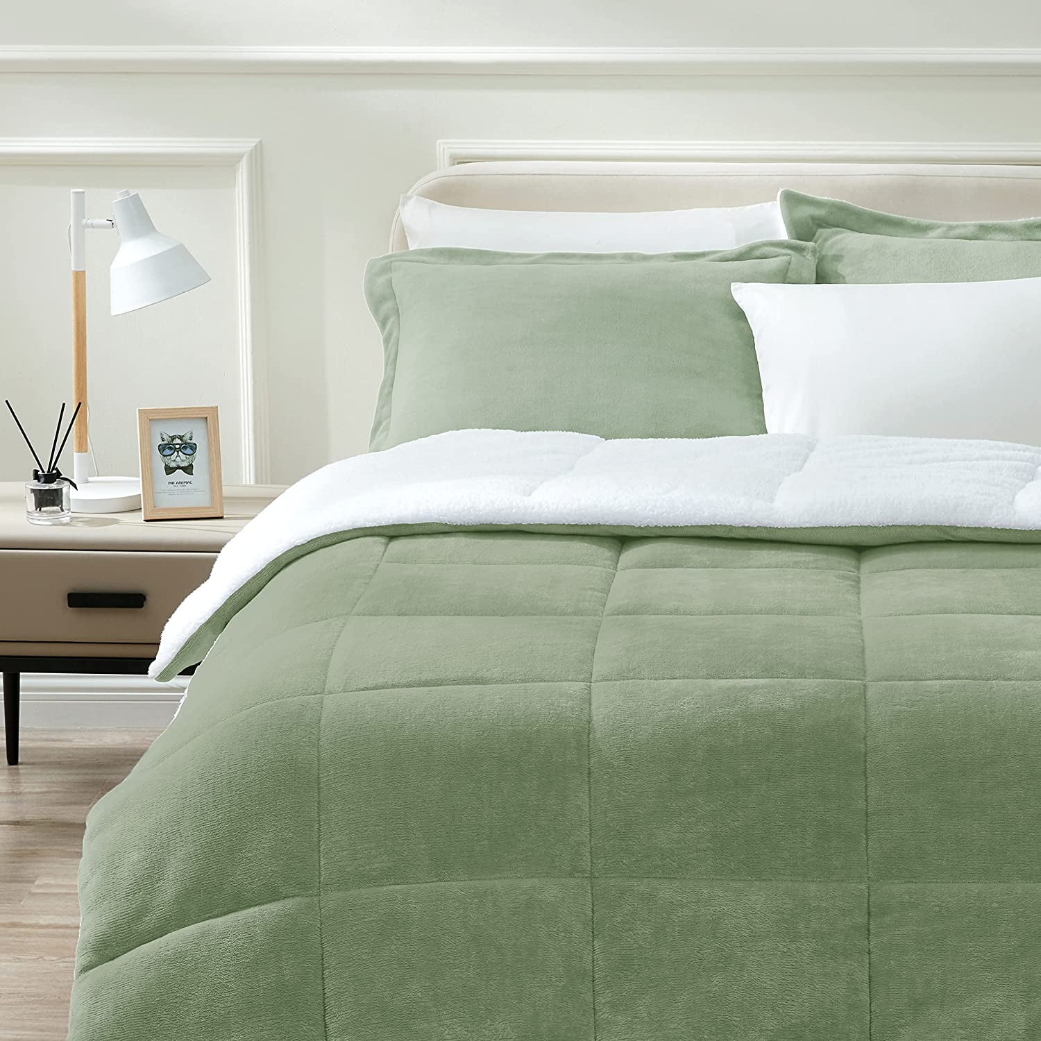 Art Demo Home Sherpa Fleece Fall Warm Ultra Soft Hypoallergenic