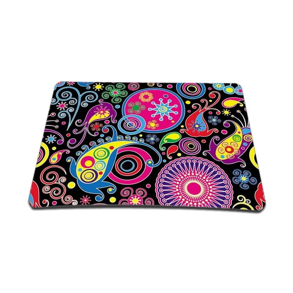 Art Design Colored 1 X Standard 7 x 9 Rectangle Non - Slip Rubber Mouse Pad