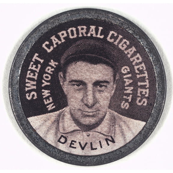 Art Devlin, New York Giants, baseball card portrait Canvas Wall Art (20" x 30")