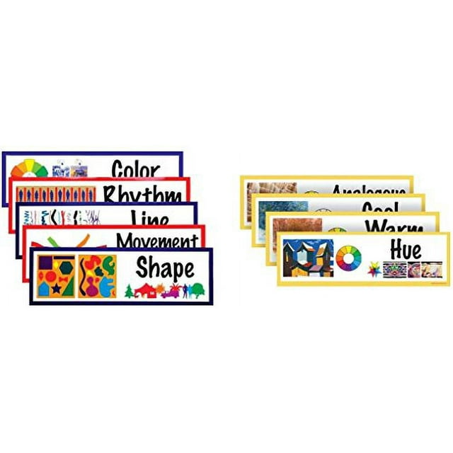 Art Display Flash Cards, Elements & Principles of Design and Color